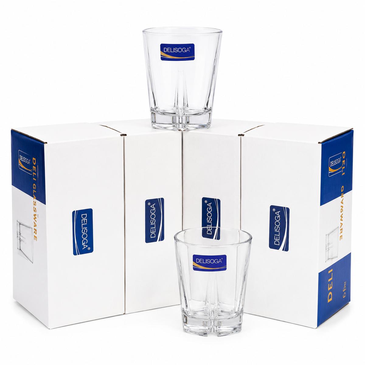 DELISOGA Deli Glassware – 6 Pcs Premium Glass Set