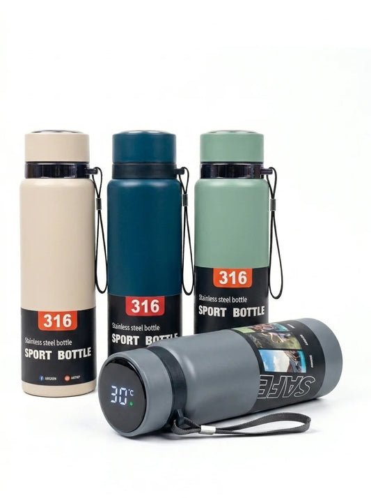 Stay hydrated in style with this premium 700ML Smart Water Bottle made from high-quality 316 stainless steel....