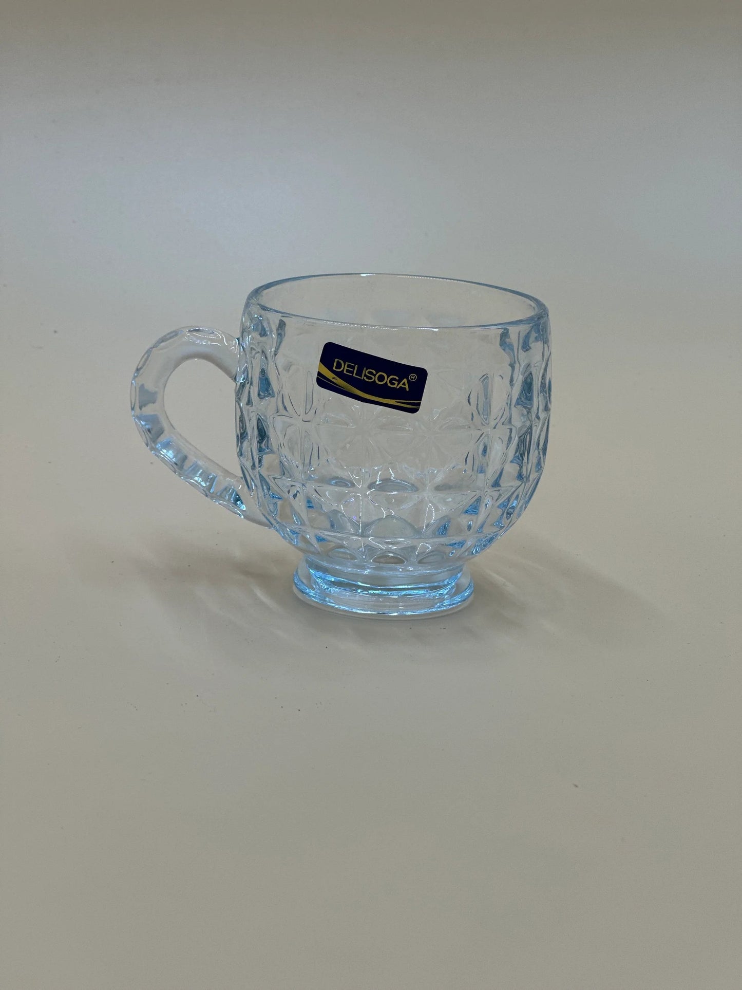 6 Pcs DELISOGA Fine Textured Glass Cups ☕️