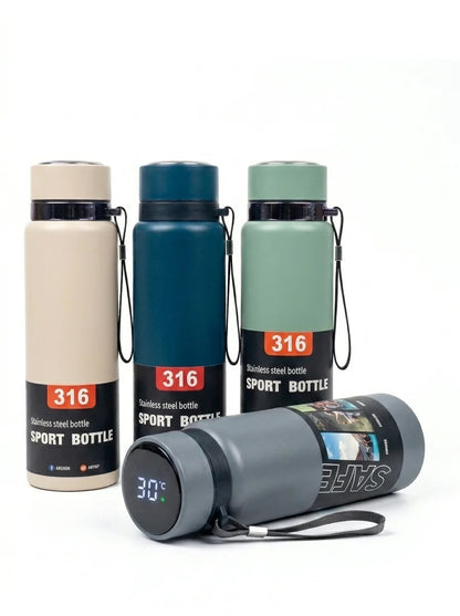 Stay hydrated in style with this premium 700ML Smart Water Bottle made from high-quality 316 stainless steel....