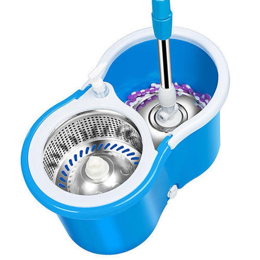 360 Rotating Spin Mop System with Stainless Steel Wringer Bucket3